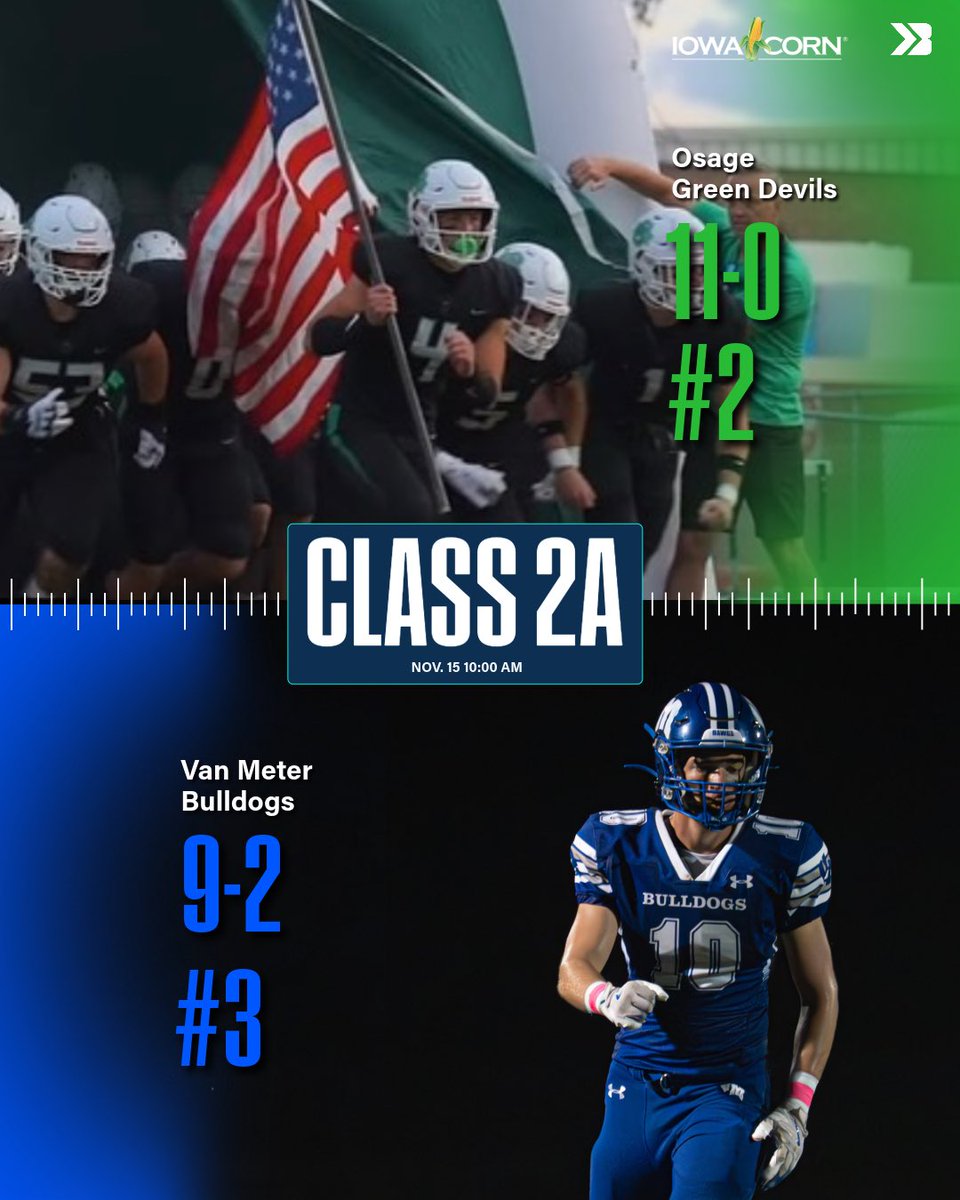 Bound_IA's tweet image. 🚨𝟐𝐀 𝐒𝐄𝐌𝐈-𝐅𝐈𝐍𝐀𝐋 𝐌𝐀𝐓𝐂𝐇𝐔𝐏𝐒🚨

Osage vs Van Meter - 10:00 AM
Kuemper vs Wilton  - 1:00 PM

November 15th.

#iahsfb Instagram, Davin Bakerink, Luke Patton, FlicksbyJase.