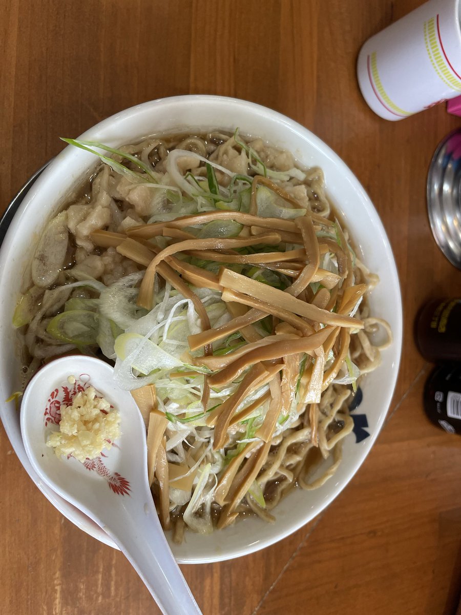 平和な土曜日
期待していたマスターのカードガチャ　　Failure😂　通常メニュー

ごちそうさまでした。
お会いした皆様、ありがとうございました。

#ラーメン金子　山形市飯田