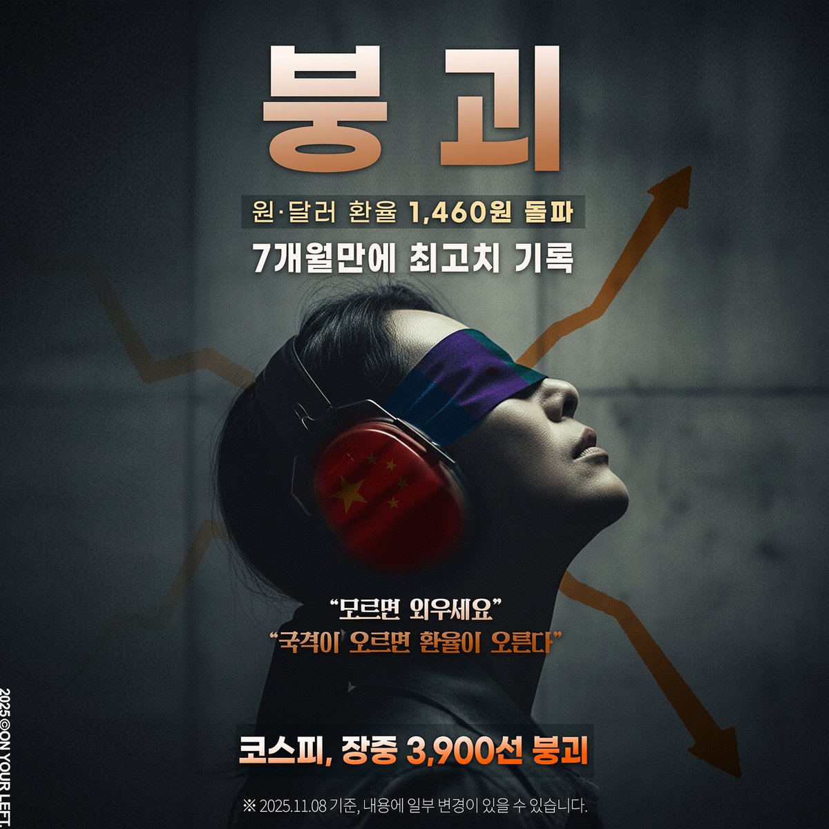 붕괴

원·달러 환율
1,460원 돌파
7개월만에 최고치 기록

#이재난 #대간첩시대