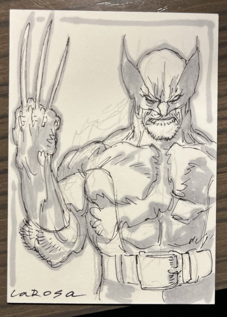 lewislarosa's tweet image. A few late night sketch cards