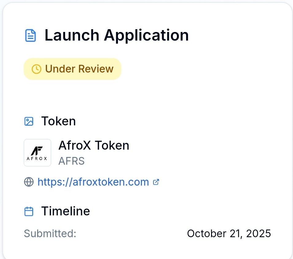 umar_amx's tweet image. On October 21st, the AfroX CT officially submitted the AfroX  project to @sidrachain CT for review and approval.

AfroX represents Africa’s unity and innovation  a token built to simplify cross-border trade, empower financial inclusion, and connect the continent’s digital economy…