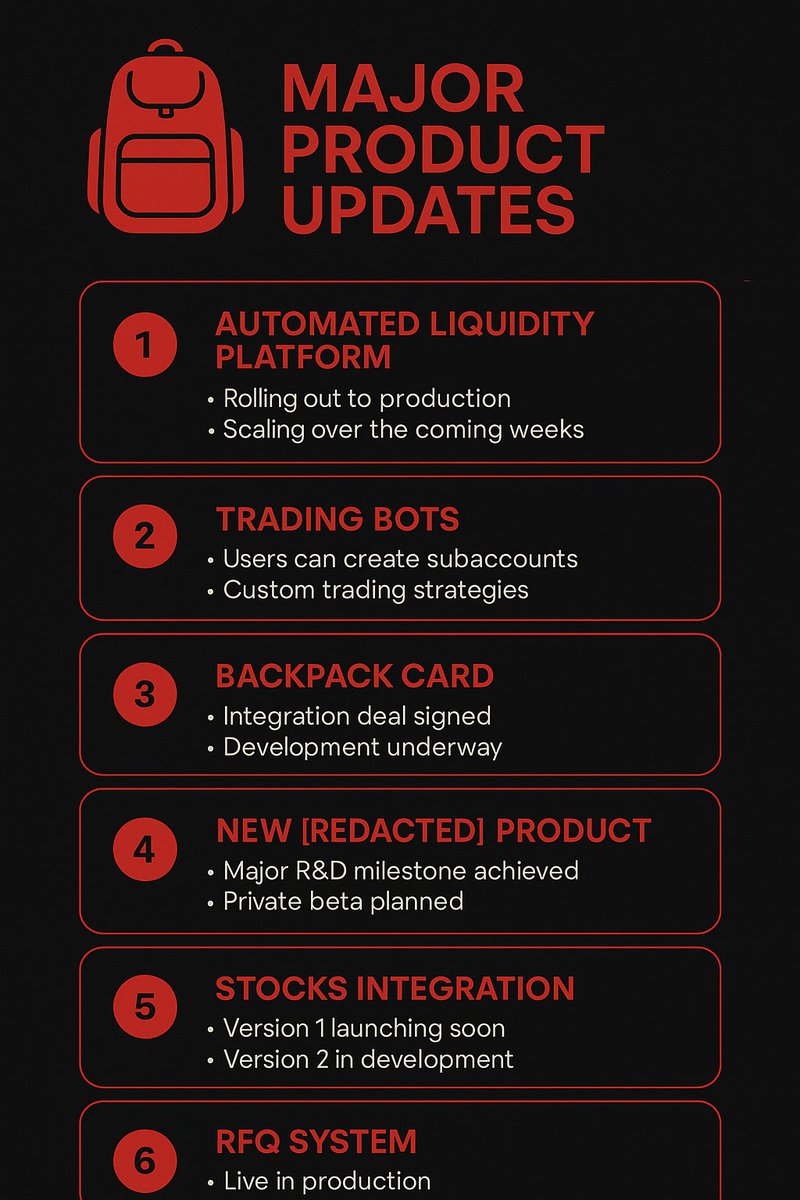 As we approach the end of <a href="/Backpack/">Backpack 🎒</a> Season 3 I am as bullish as ever on Backpack and the future of this product. 

Here's a sneak peek of things coming down the line soon (from <a href="/armaniferrante/">Armani Ferrante</a> discord announcement):