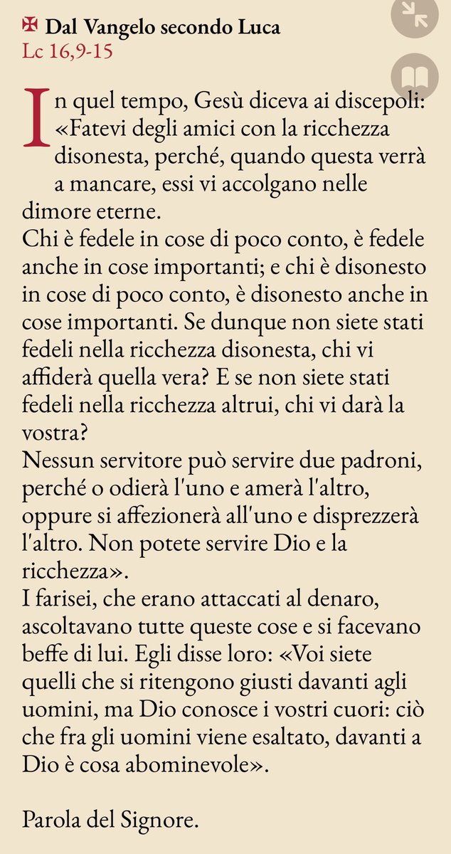 pregarelaparola's tweet image. #pregare la Parola di oggi: essere fedeli perché liberi ⛓️‍💥 💰 
#VangeloDiOggi #vangelodelgiorno