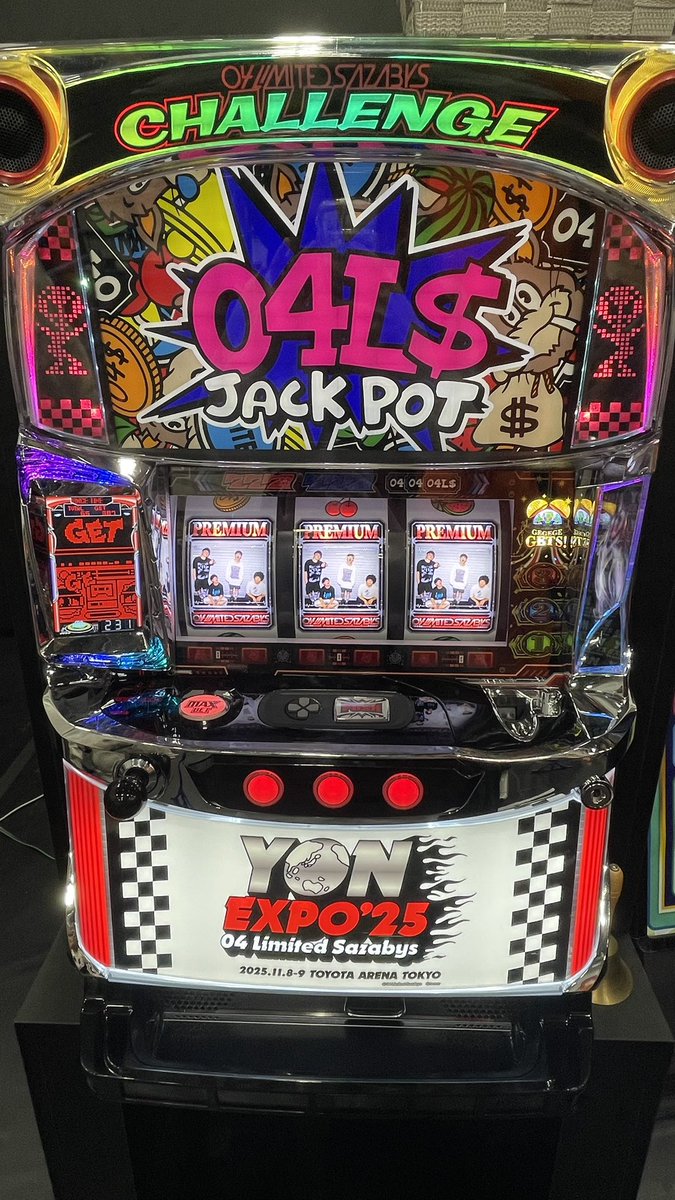 スロットマシン 液晶画面付き カラフルデザイン　直接引き取り限定 もえか YON EXPO通し on X