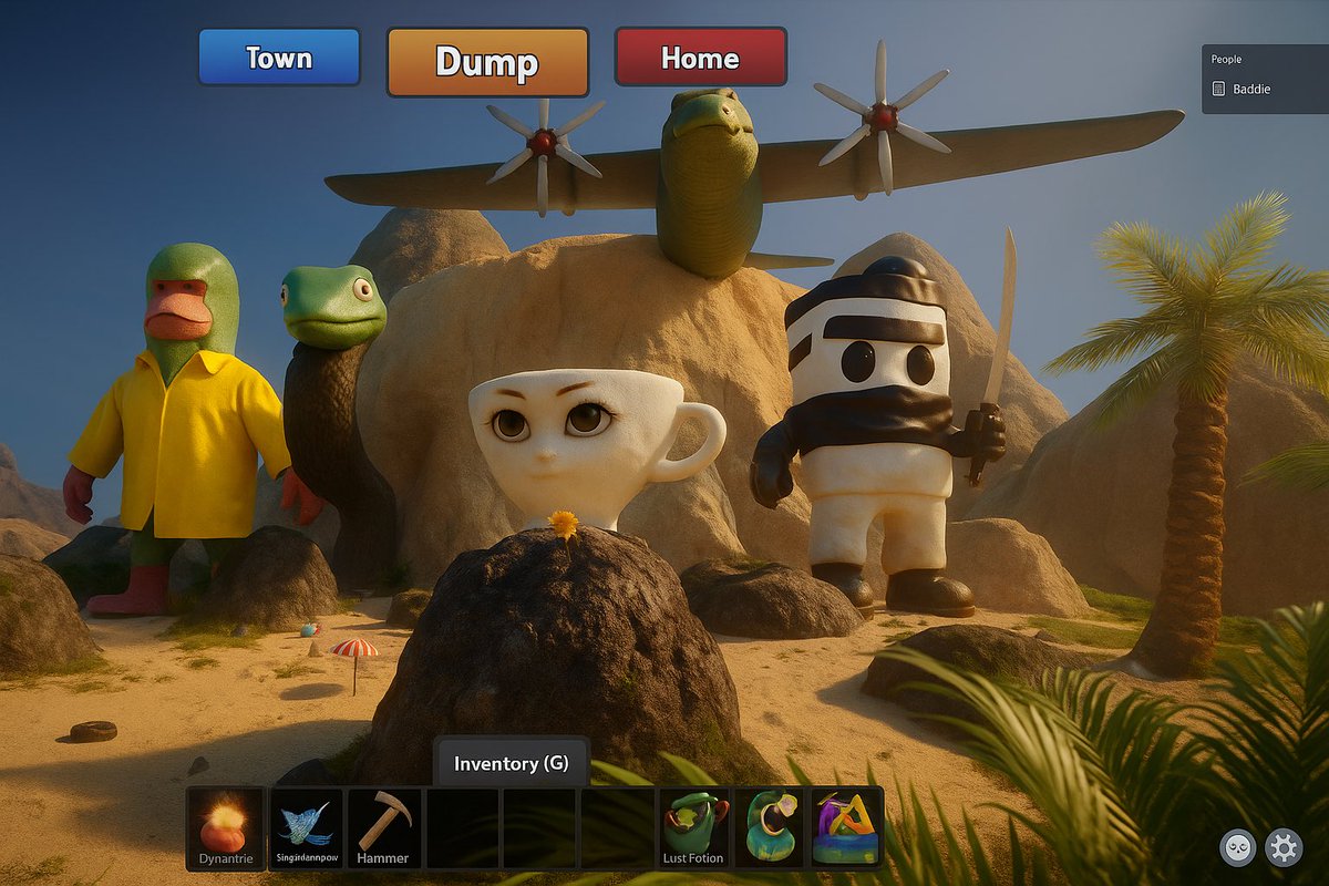 EntityUltimate's tweet image. Concept art of Dump on Roblox