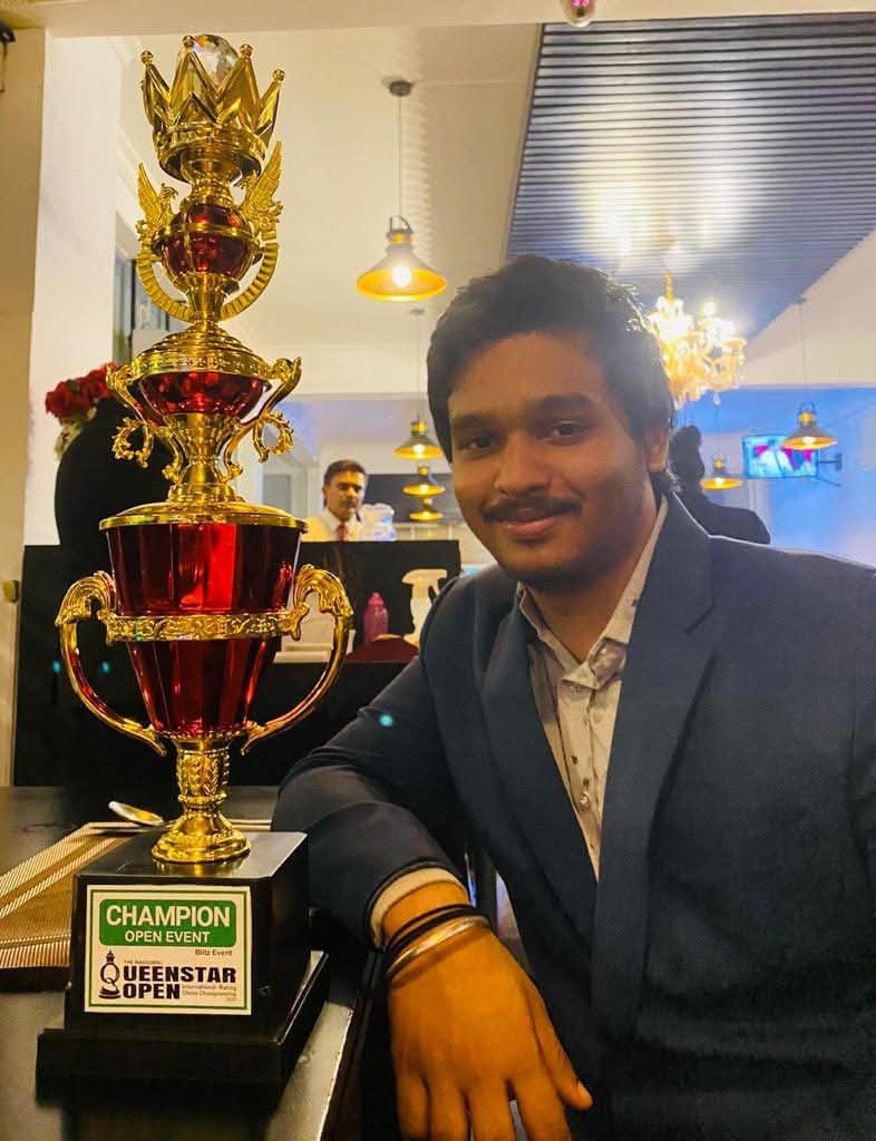 narangnitin's tweet photo. Grandmaster No. 91 for Bharat!! 

Heartiest congratulations to Raahul V S for clinching the ASEAN Individual Championship with a round to spare and, in the process, becoming the 91st Grandmaster of the nation!

Wishing you many more milestones ahead and continued success in making Bharat proud!

@narendramodi @mansukhmandviya @FIDE_chess @PMOIndia @IndiaSports @Media_SAI @aicfchess