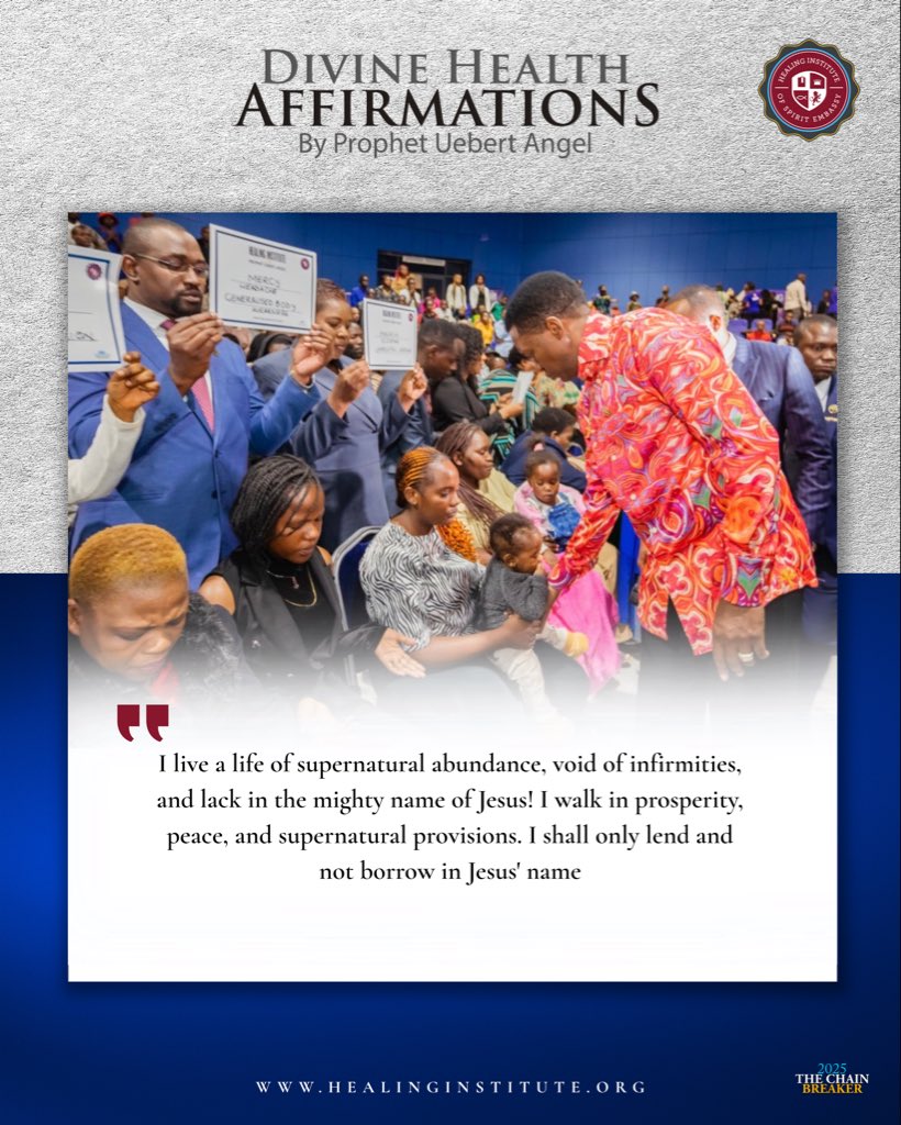 DIVINE HEALTH AFFIRMATION 

#uebertangel #healinginstitute #healing #affirmation