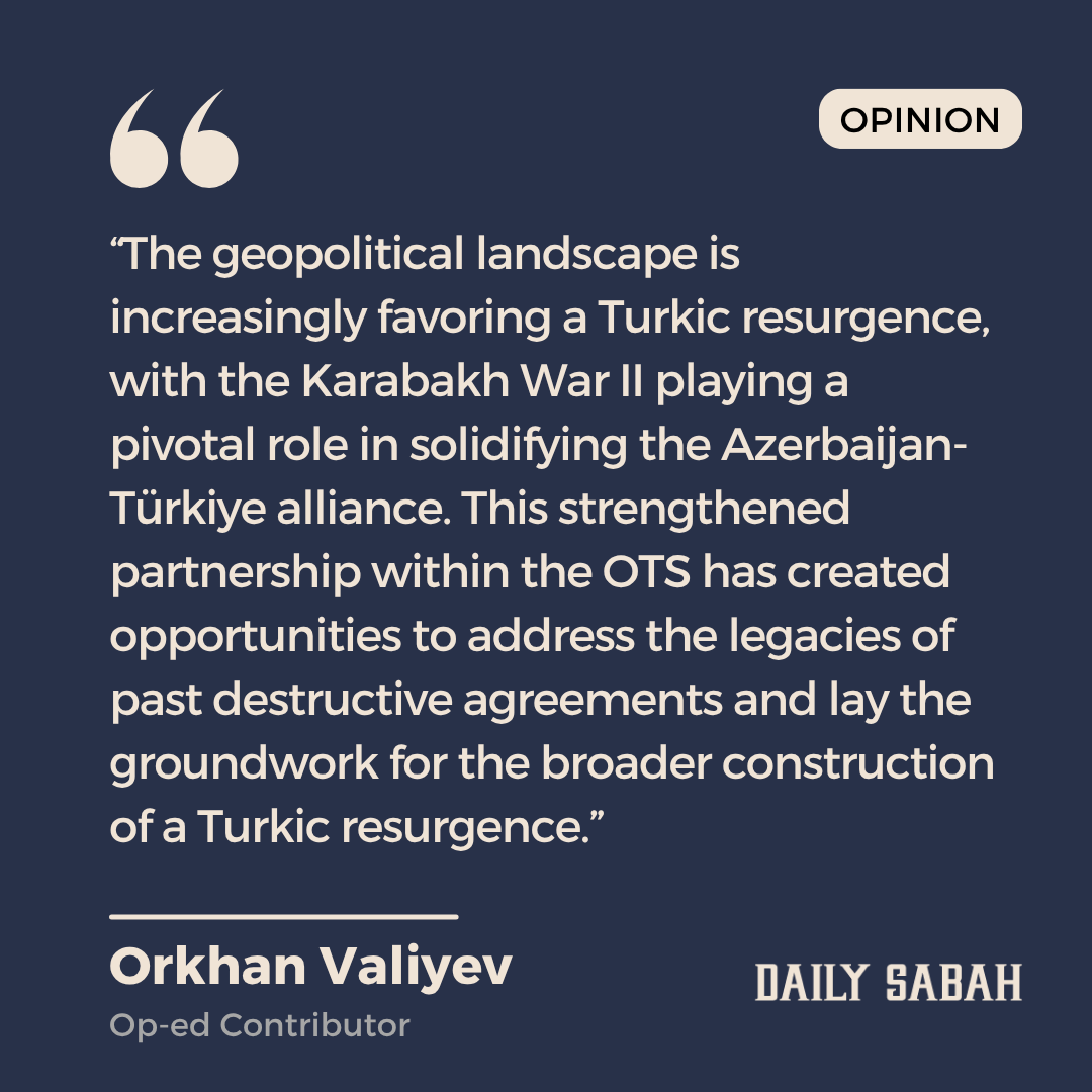 Marking 5 years since Karabakh victory: Turkic resurgence in focus - By Orkhan Valiyev | DS Opinion
dailysabah.com/opinion/op-ed/…