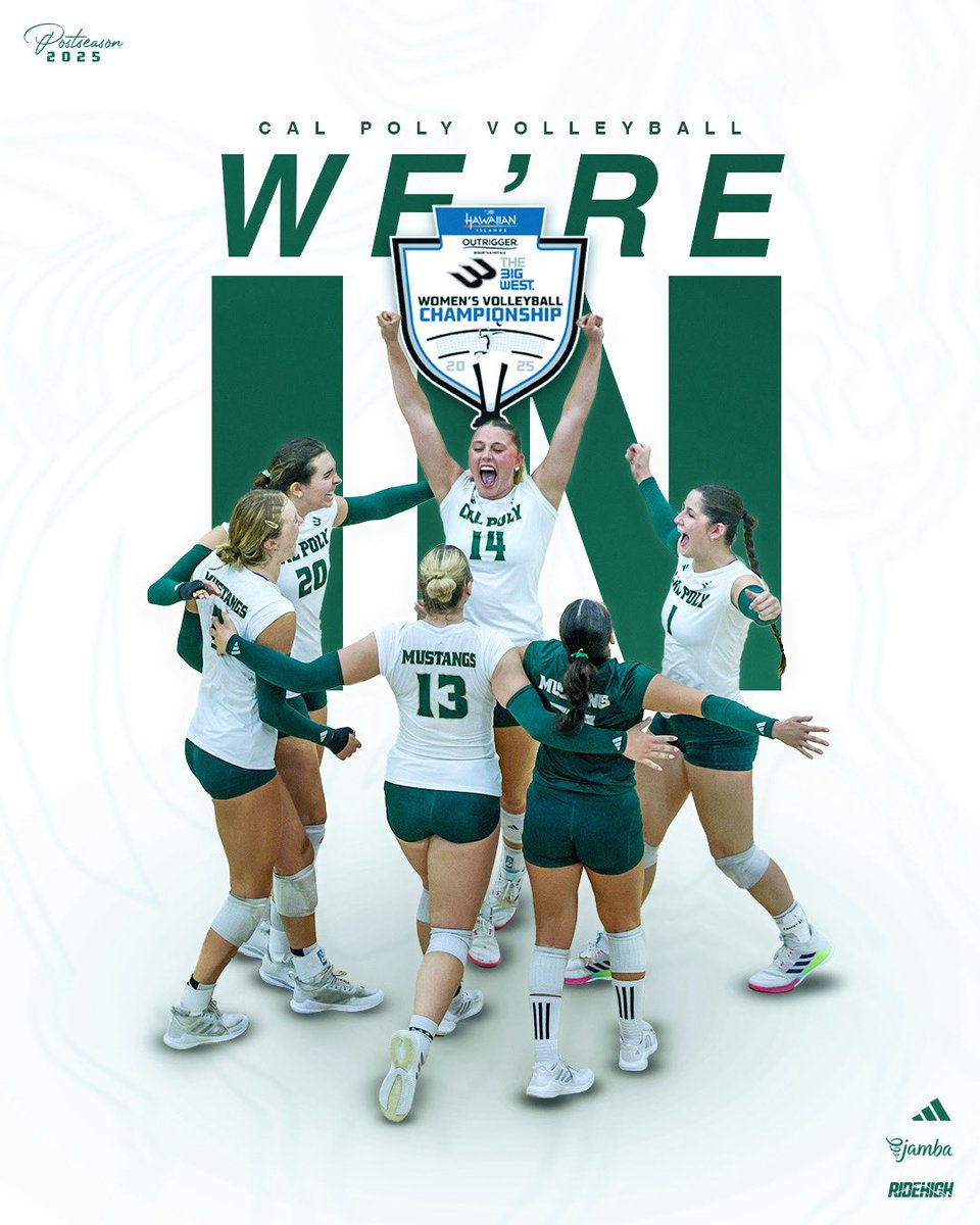 CalPolyVolley's tweet image. Playoff bound and we ain’t slowing down 😤

#RideHigh