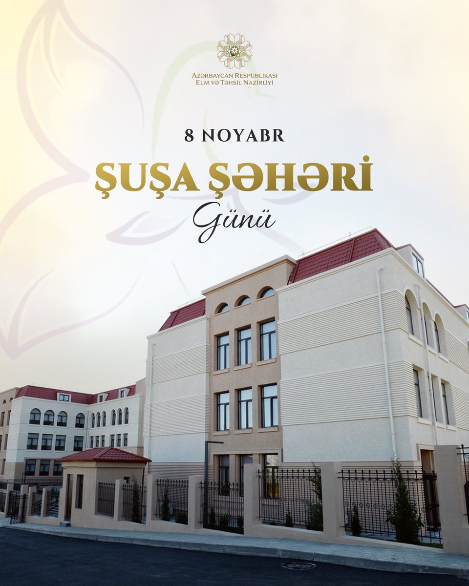 Zəfər tariximiz - Şuşa Şəhəri Günü! 🇦🇿

#ElmvəTəhsilNazirliyi #EduGovAz #EduAz #QarabağAzərbaycandır #BöyükQayıdış