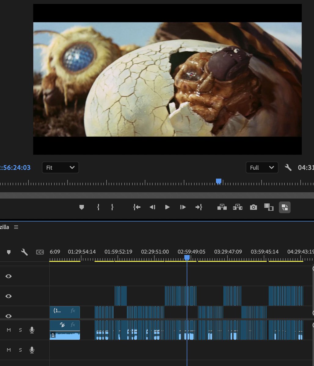 finally pursuing my dream of making a supercut of every godzilla movie with all the human scenes cut out