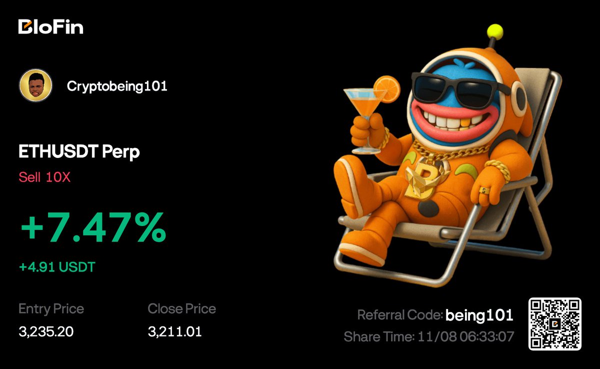 TO1Mcoin's tweet photo. $100 Challenge — Sponsored by @BloFinOfficial
📊 Initial Balance: $100
💰 Available Balance: $94.67
💸 Withdrawn: $22.85
📈 Profit: $17.52
🚀 Growth: +17.52%
Slow and consistent progress — building steady profits, one trade at a time.

#RoadTo1MChallenge #TO1m #BloFin https://t.co/0kxTs8uKFs