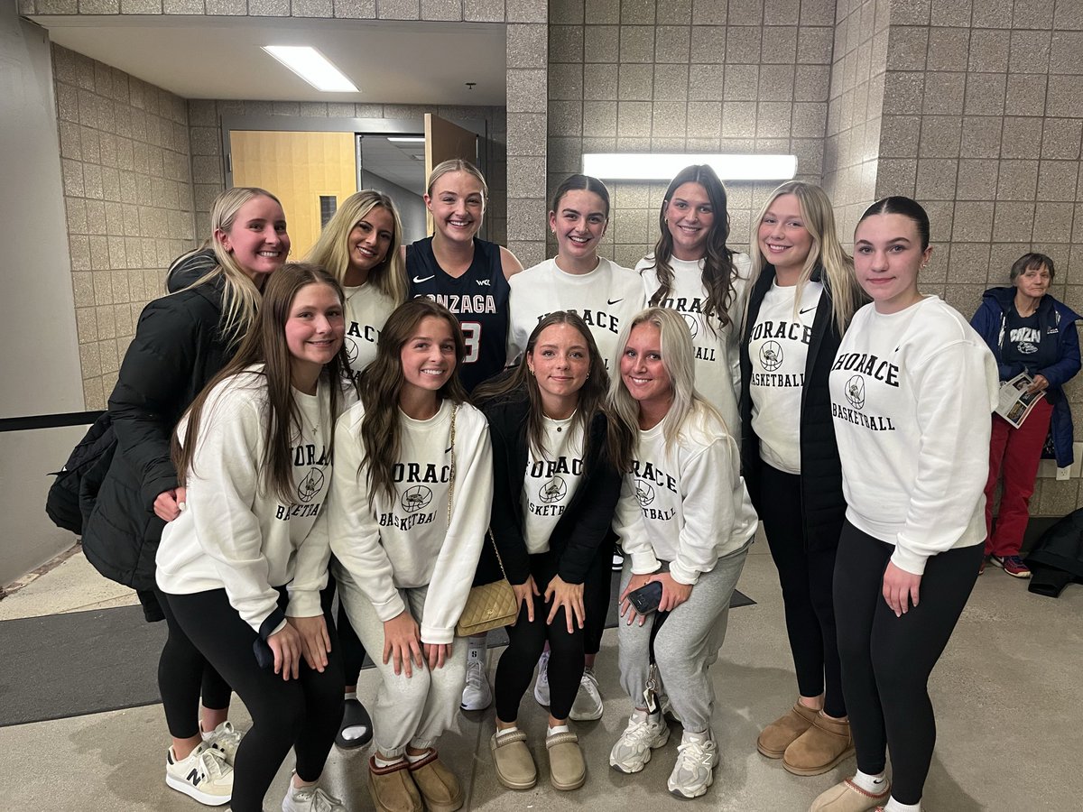 We had a lot of fun watching Horace Hawk Jaiden Haile make her Gonzaga debut tonight at NDSU! Jaiden and her Gonzaga teammates played a great game winning 81-66!