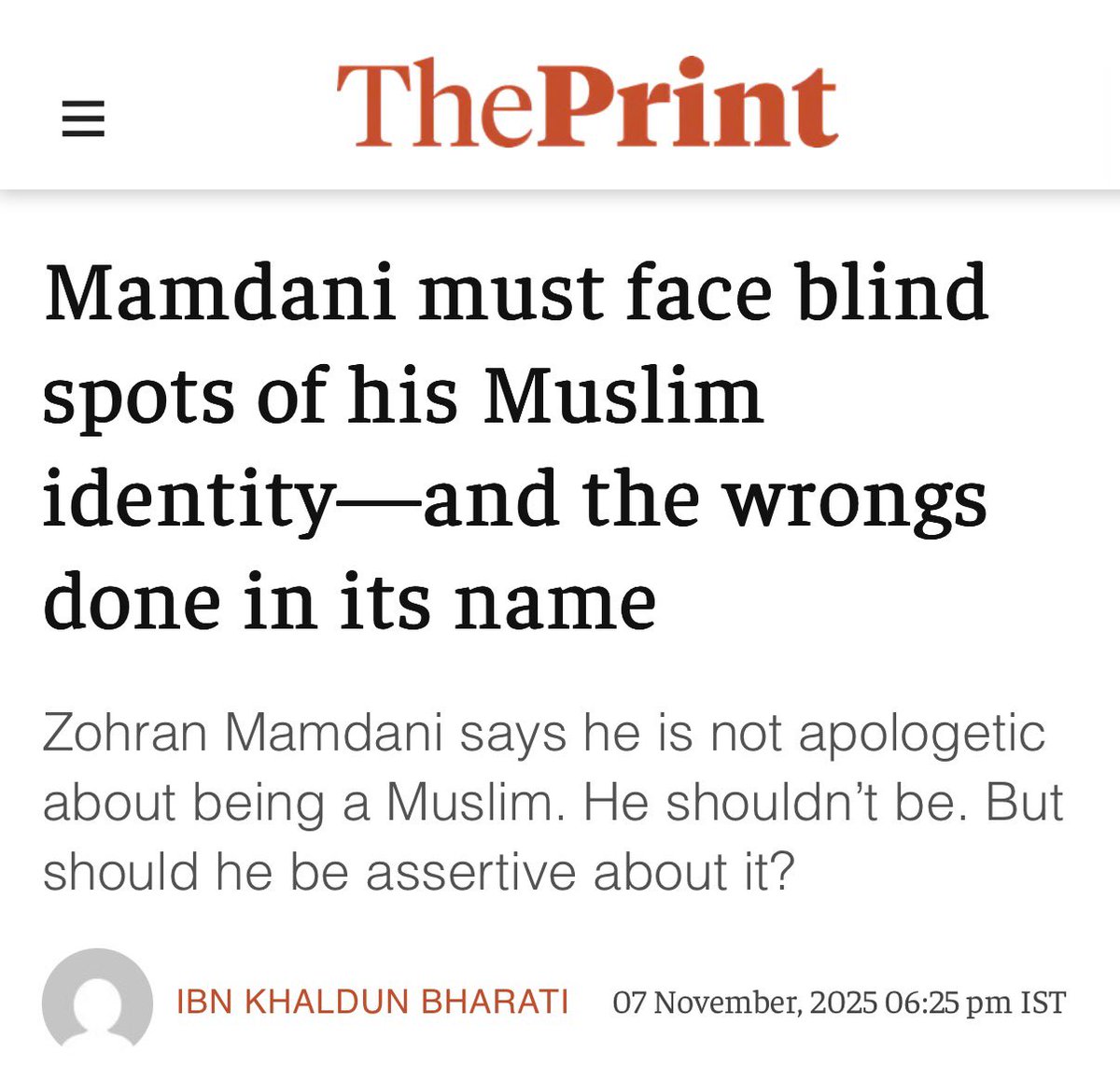 khawar_achakzai's tweet photo. What a sketchy piece of pure jealousy. I am amazed that these people have guts to use the hostile and loaded attributions of "ballot jihad" for the mayoral election in NewYork where a whopping 30% of Jewish population (along with Whites, blacks and Latinos) voted for Mamdani's policy and welfare agenda.  

These people can't digest that an assertive Muslim won in New York on basis of coalition building and shared interests. 

I call this toilet-paper intellectualism!