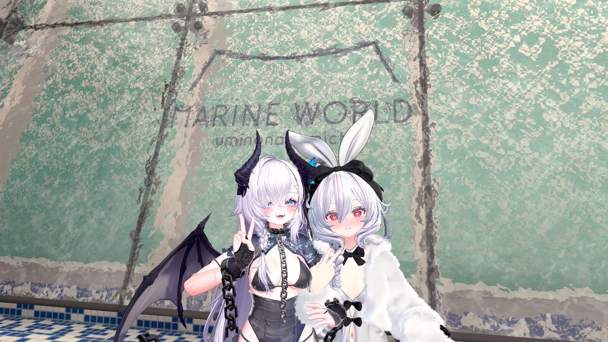 mashiroVRchat's tweet image. 水族館でーとしてきた！
マリンワールドワールド楽しかった！！

リュウグウノオトヒメノモトユイノキリハズシ、覚えました
ところでリュウグウノオトヒメノモトユイノキリハズシ皆さん知ってます？リュウグウノオトヒメノモトユイノキリハズシです（言いたいだけ）

#VRchat
#マリンワールドワールド