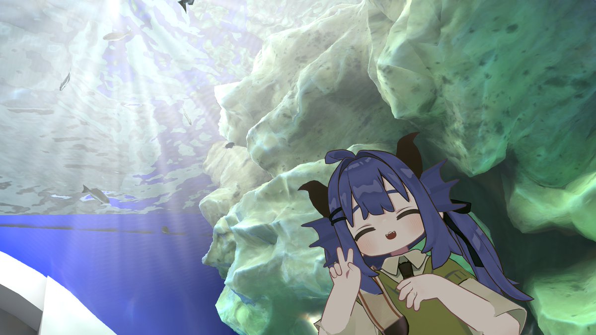 mashiroVRchat's tweet image. 水族館でーとしてきた！
マリンワールドワールド楽しかった！！

リュウグウノオトヒメノモトユイノキリハズシ、覚えました
ところでリュウグウノオトヒメノモトユイノキリハズシ皆さん知ってます？リュウグウノオトヒメノモトユイノキリハズシです（言いたいだけ）

#VRchat
#マリンワールドワールド