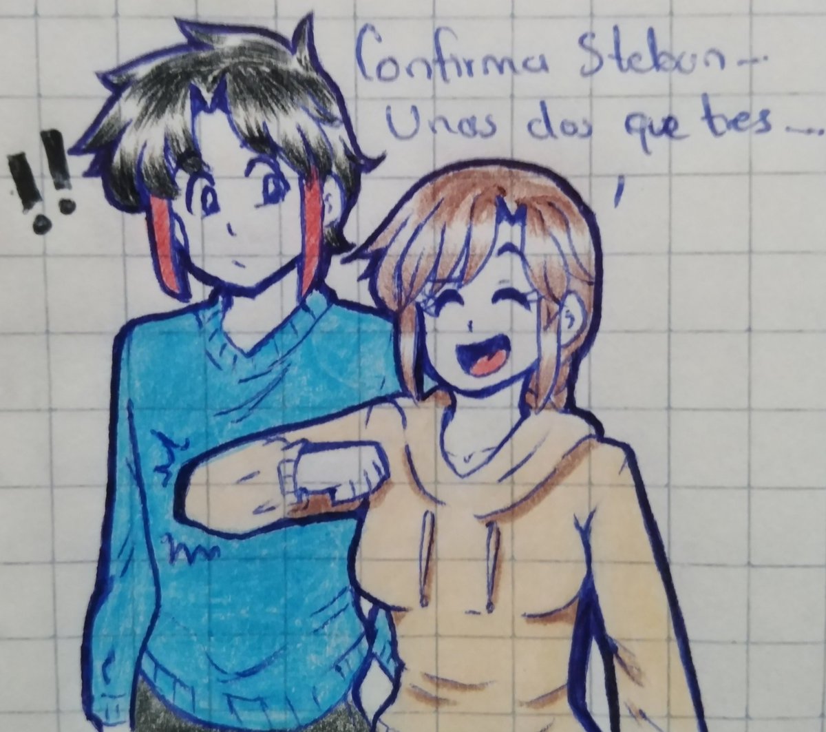 Stefanyowo's tweet photo. No es malo pasar el momento ya sería de vez en cuando las salidas 🫂✨
(Cálmate loca soy tu amigo, no pareja...... chistosa 😑)
#comic #amistad #art #mystyle #TikTok #myart #dibujo https://t.co/6paR5YClr1