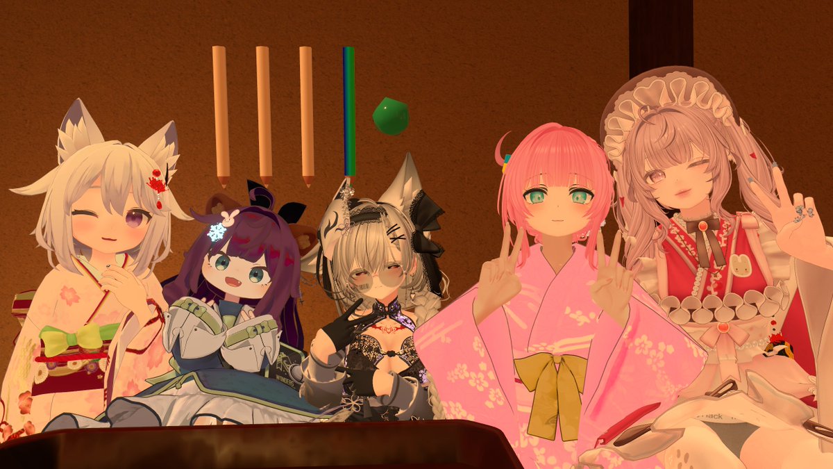 slime_VRC's tweet photo. まおー様が誘魅一周年なのでリクインしたらフレ二人と一緒に行けて三人で祝ってきました
一周年おめでとうございます(🎉･ω･)🎉
#VRCおうまがとき https://t.co/Rr74TlID00