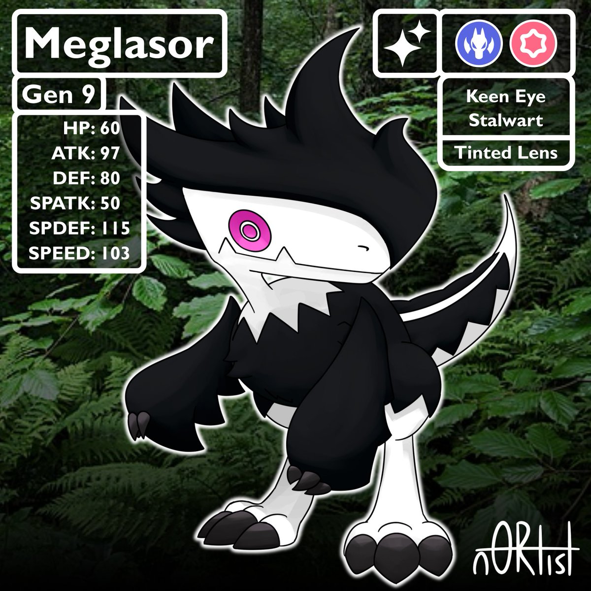 A Megalosaurus Fakemon styled like a Gen 9 Pokemon 
Check this and other designs out in my YouTube video! #pokemon #fakemon