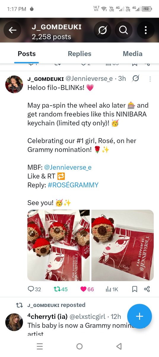 xavybazam's tweet image. #ROSÉGRAMMY
🫶🫶