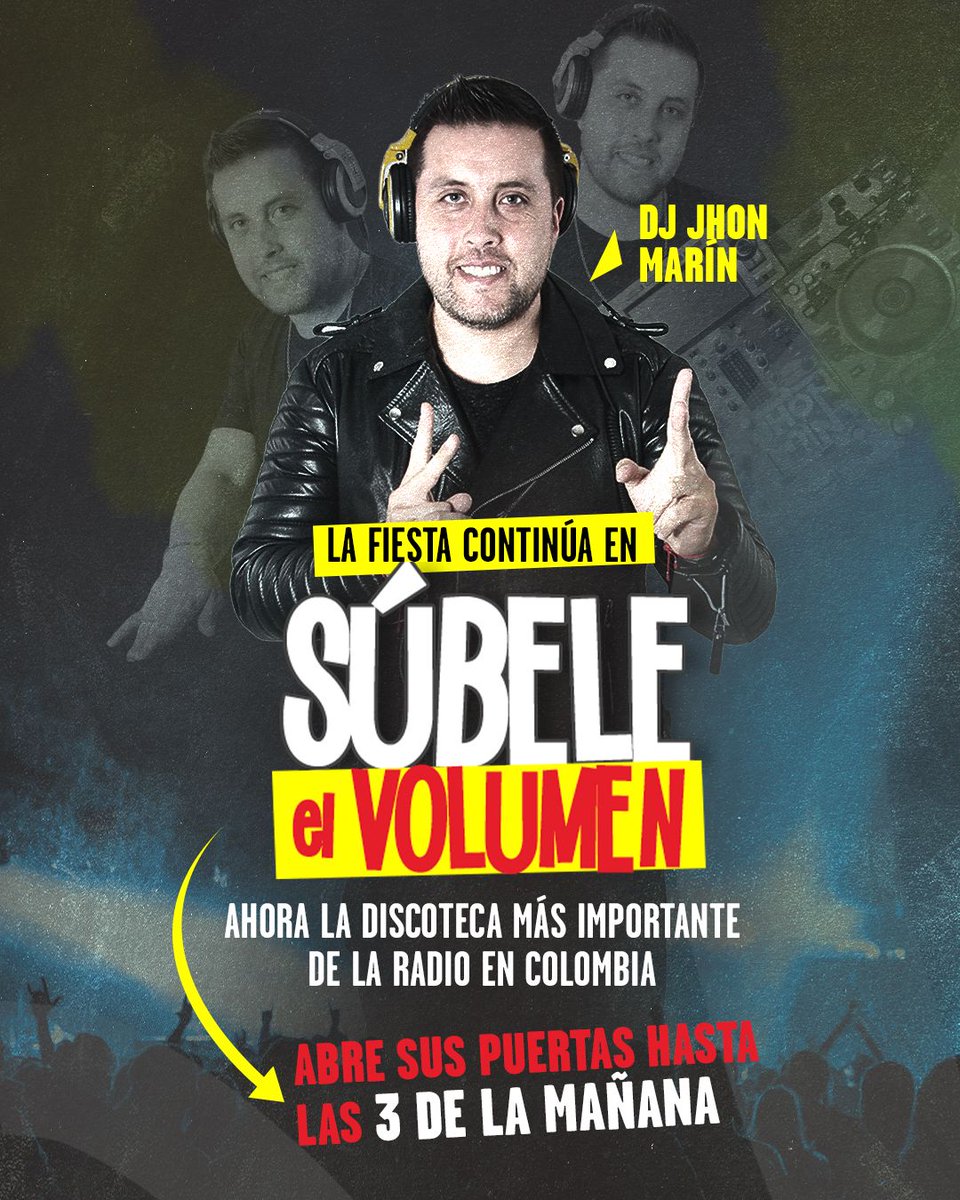 TropiBogota's tweet photo. #SúbeleElVolumen en las madrugadas.

@Jhonmarin 

  ---> https://t.co/1LmnUD6Zk2 https://t.co/I9j7mQsVvI