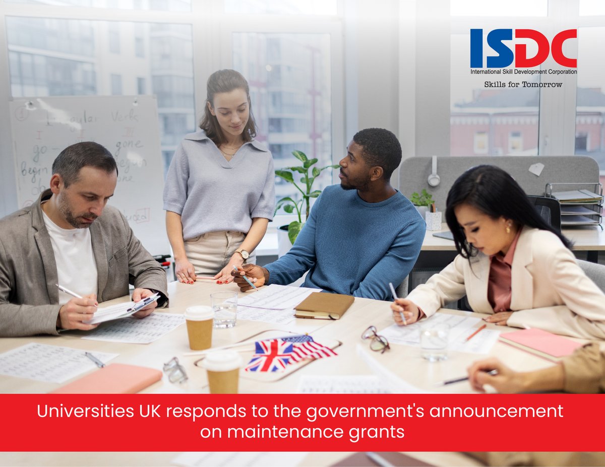 Universities UK responds to the government's announcement on maintenance grants

Read more here:
universitiesuk.ac.uk/latest/news/un…

#ISDCGlobal #highereducation #ISDC #UK #unitedkingdom #Universities #internationalstudents #government