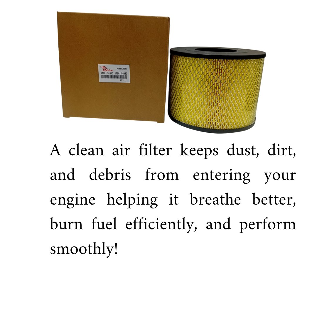 EZdrive_Parts's tweet image. Your engine breathes too!
A dirty air filter = less power + more fuel waste 
Keep it clean with EZdrive Air Filters 
Because clean air = smooth drive!
#CarCareMadeEZ #EZdrive #drivesmartsavemore #CarTips #autocare #airfilter #carmaintenance #dubaicars #carperformance #ezdriveuae