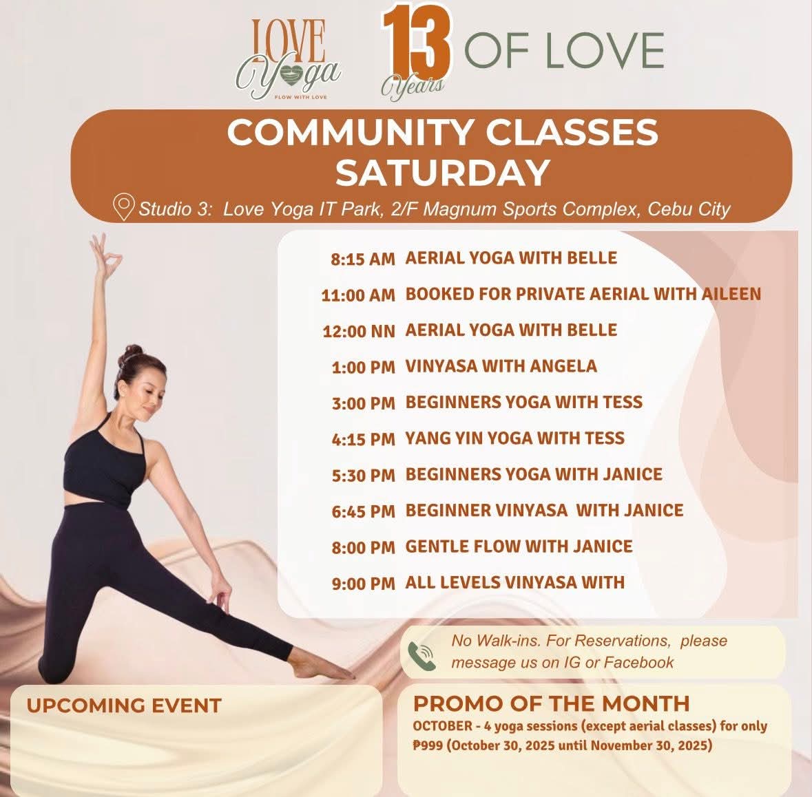 janicenitnit's tweet image. Join me SATURDAY 5.30PM Beginners Yoga, 6.45PM Beginner Vinyasa, 8PM Gentle Flow classes Love YOGA WORLD 🧘‍♀️🧘🧘‍♂️ Visit, like, follow the page. Register, click the link here. 👇Love and gratitude. ❤️ Namaste. 🙏 #beginnersvinyasa #beginnersyoga  #gentleflow
facebook.com/share/p/17aWeP…