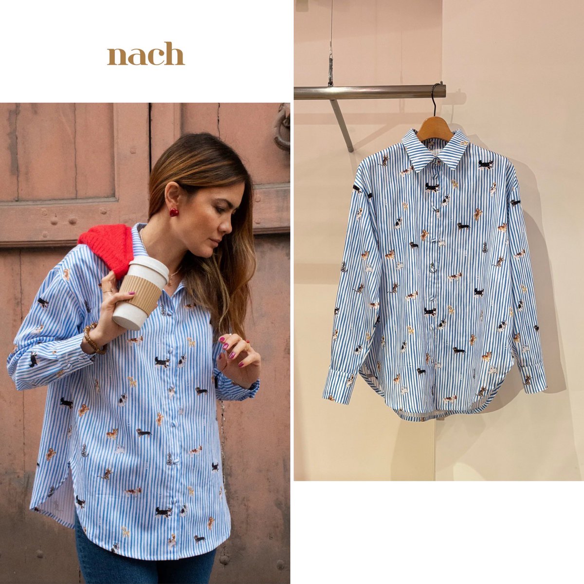 MANOAinter's tweet image. New Arrival🐕nach

ナッシュから可愛すぎるシャツが新着！美しい光沢の綿に、犬・猫・ストライプの手描きイラストをプリントしています。包みボタンや裾ラウンドのディテールも可愛い。
リラックスして着れるサイズ感で、一枚でサラッと着た雰囲気が、まさにフレンチカジュアルで憧れます💙
¥24750