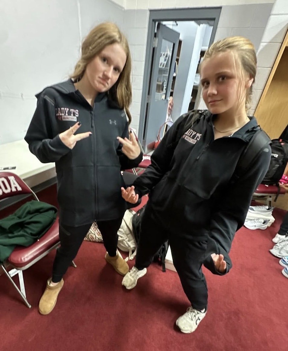 Maggie Baumann &amp; MK Jackson gearing up for a 🔥 freshman year with <a href="/alcoagirlsbball/">Lady Ts Basketball</a> .. super talented team that is expected to make a deep run this season… no doubt these✌️will be READY when their time comes💪‼️