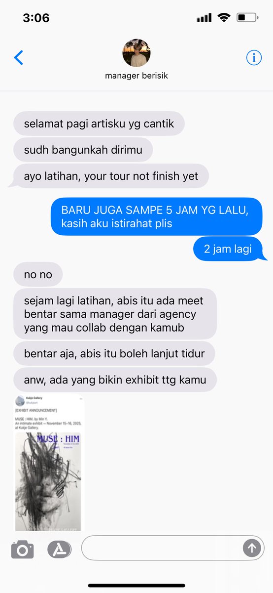 mxlkysujim's tweet photo. [ onetweet - yoonmin ]

Muse : Him

Jimin terlalu sempurna, hingga semua lukisan itu tidak bisa tereselesaikan dengan sempurna. Tapi, tidak semua orang tau ‘tentang’ Jimin https://t.co/qkj0Ybxlik