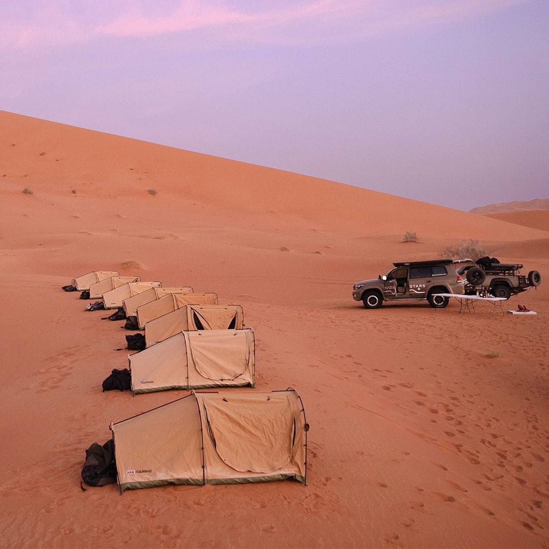 GRJ79K's tweet image. ARB Skydome Swag is set in the desert and snow. 

#ARB #ARB4x4Accessories 
#Overlanding #Camping

ARB4x4 Middle East Instagram
instagram.com/p/DQqb0G-j-pL/…