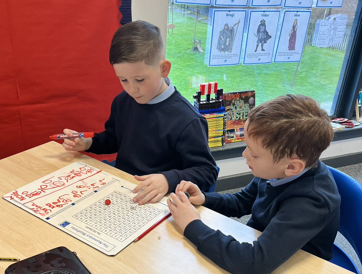 MrsChalmersStN's tweet photo. We worked in pairs to play a subtraction game. Some even challenged themselves with the harder version. 🤩 https://t.co/6Pi6KUyxIW