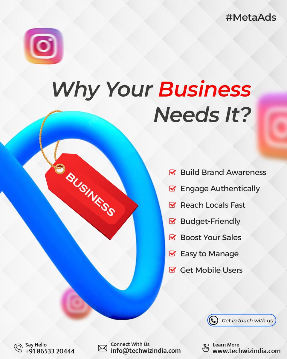 techwizind's tweet image. 🚀 Ready to put your business on the map?
With Meta Ads, you can reach more local customers, boost sales, and grow your brand — all while staying within your budget!
💡 Start advertising today!
#MetaAds #LocalBusinessGrowth #DigitalMarketing #SmallBusinessSuccess #GrowWithMeta