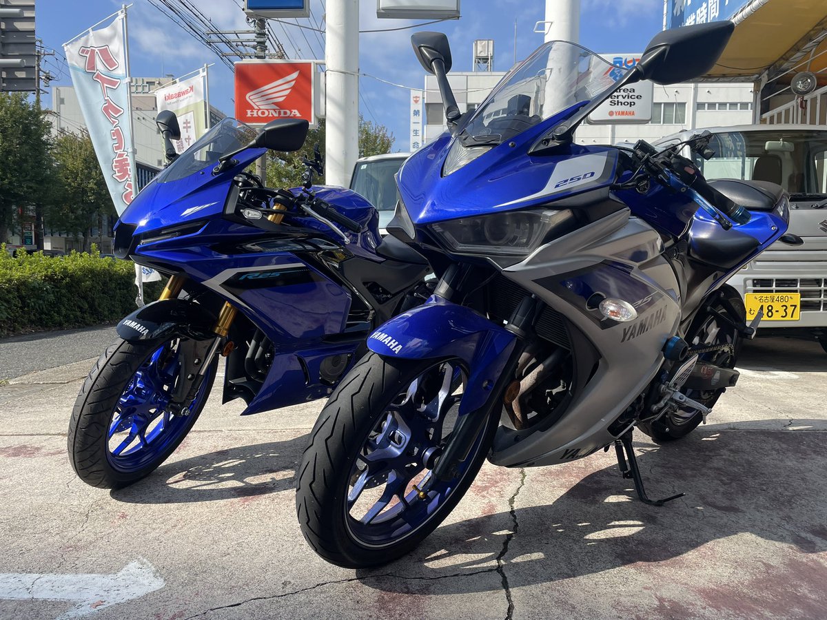 scottie193's tweet photo. YZF-R25 2025年式
納車しました！
これからよろしく！

そしてYZF-R25 2015年式とはお別れ
お疲れ様…
ありがとね！
#YAMAHA
#YZFR25 https://t.co/HXuClQiIj2
