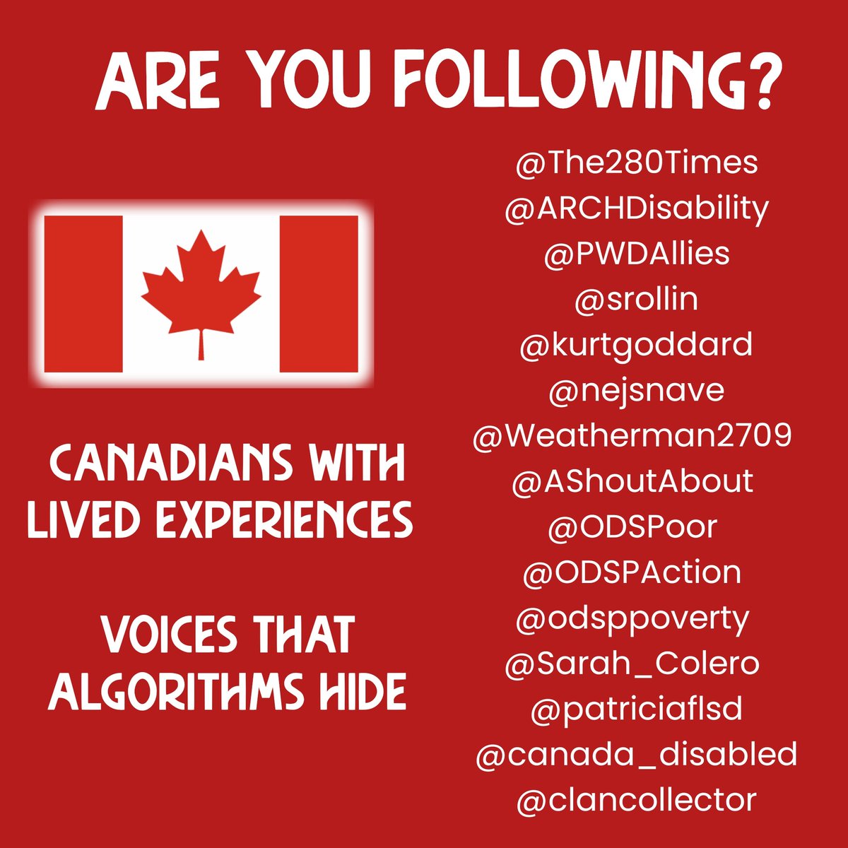 <a href="/PattyHajdu/">Patty Hajdu</a> <a href="/MarkJCarney/">Mark Carney</a>
<a href="/CanadianPM/">Prime Minister of Canada</a> <a href="/ElizabethMay/">Elizabeth May</a>
<a href="/GarnettGenuis/">Garnett Genuis</a>
Have you met any people with Disabilities Advocates yet who aren't part of a government funded nonprofit yet?!   

<a href="/odsppoverty/">odsppoverty</a> 
<a href="/AShoutAbout/">Jeff Leggat</a>
<a href="/Weatherman2709/">Brent (Weatherman)</a> 
<a href="/Sarah_Colero/">Sarah Colero</a> 
<a href="/patriciaflsd/">Patricia Scrafield (she/her) 🇨🇦</a> 
<a href="/DavidLepofsky/">David Lepofsky</a>
<a href="/ODSPoor/">Mitchell Tremblay</a>