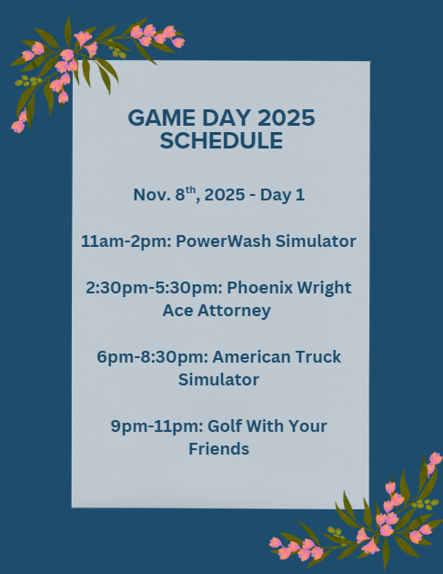 AmythicalDragyn's tweet photo. Here is our Game Day Schedule. Today we are kicking things off at 11am MT with PowerWash Simulator and ending with the ever so chaotic Golf With Your Friends with friends! Tomorrow we are doing Supermarket Sim with @spamwaits and ending the event with Whisper of the House! https://t.co/ciVYeFg3vJ