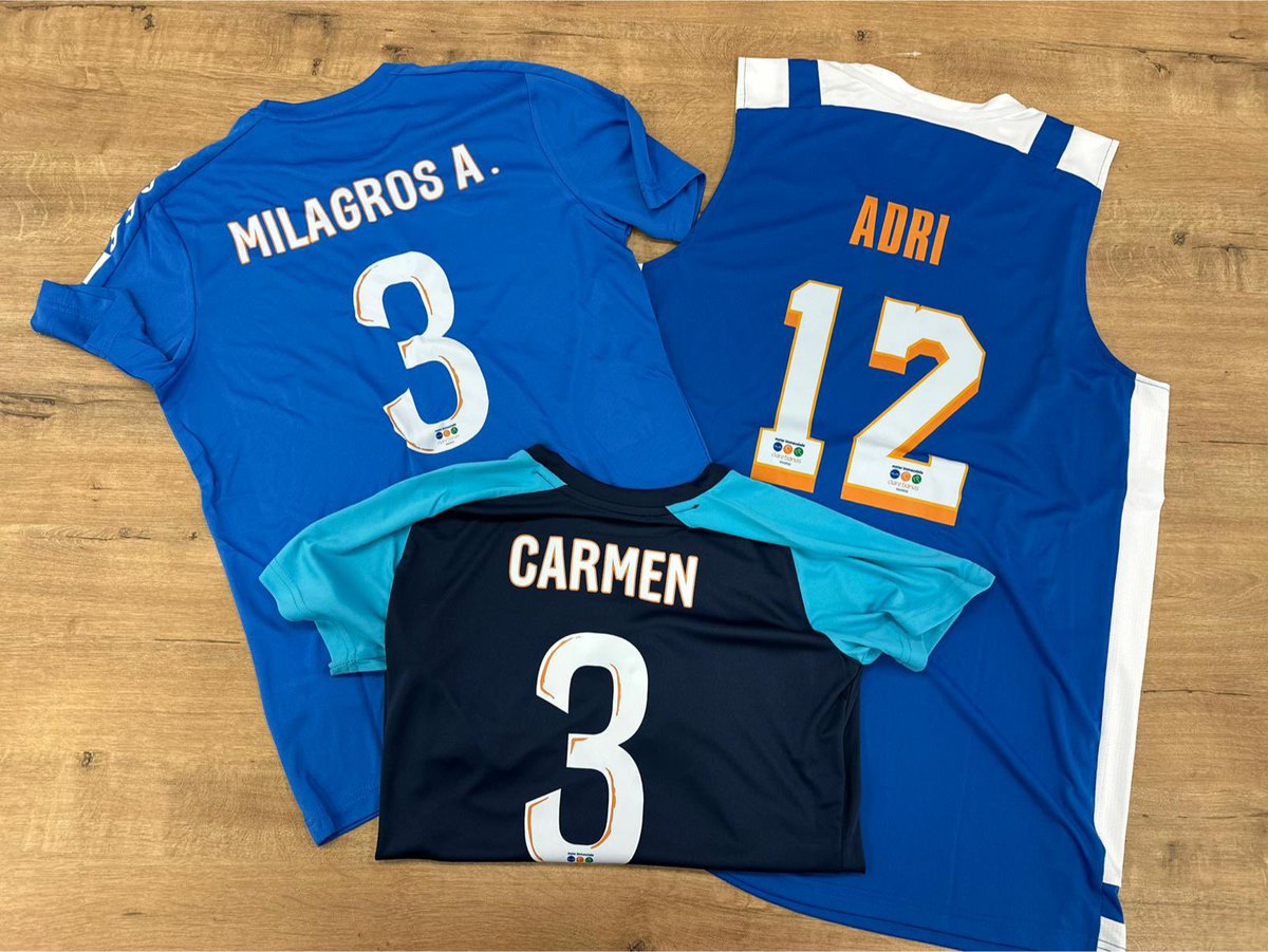 FosburyTextil's tweet photo. Todo preparado para el inicio de competición para el #ColegioMaterImmaculata @materdeportes 
Sus equipos de voleibol, fútbol sala y baloncesto lucirán por Madrid los modelos @JomaSport con detalles que no dejarán a nadie indiferente. Mucha suerte y a disfrutarla https://t.co/IE0LFPVdNq