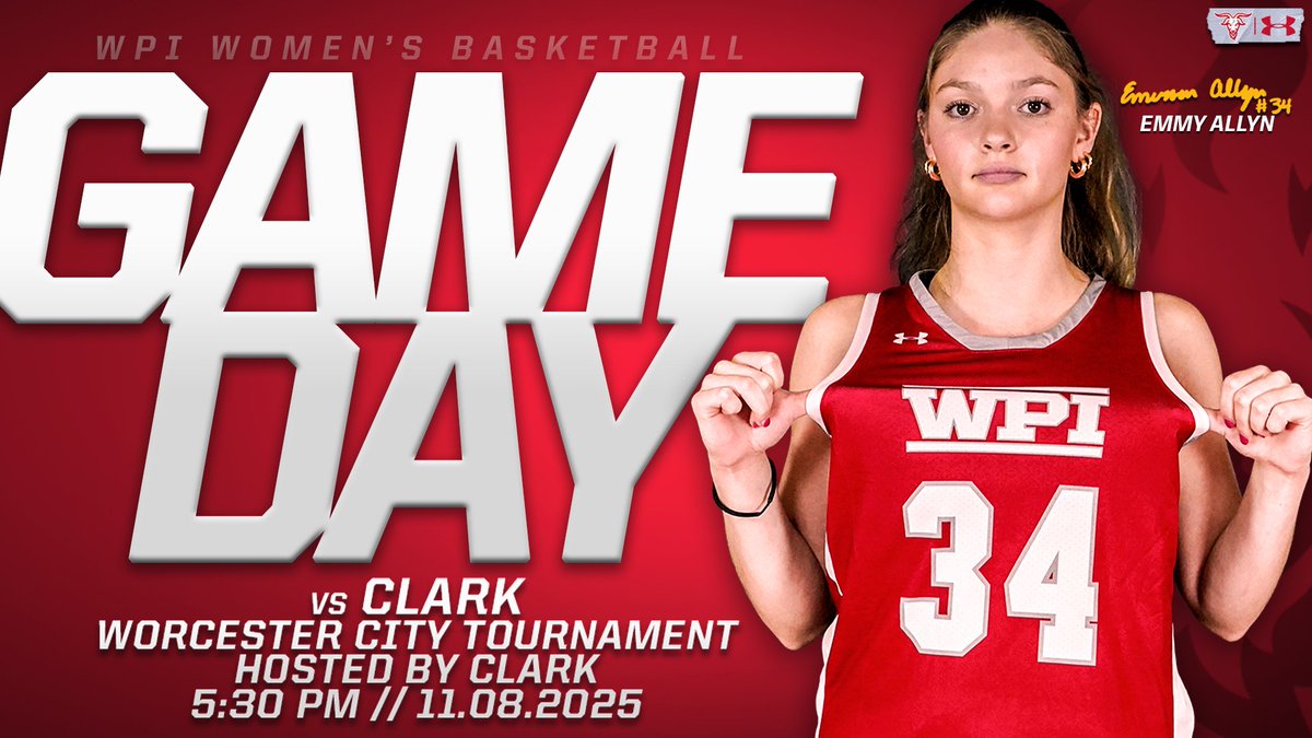 🔴GAMEDAY🔴

<a href="/WPIWBasketball/">WPI Women’s Basketball</a> is set to tango with Clark for the Worcester City Tournament Championship at 5:30pm! 🏆

Tune in on <a href="/FloCollegeHoops/">FloCollege | Basketball</a> ⬇️
📺-tinyurl.com/3brusj84
📊-tinyurl.com/335jmatj

🏀x🐐
#GoatNation #d3hoops