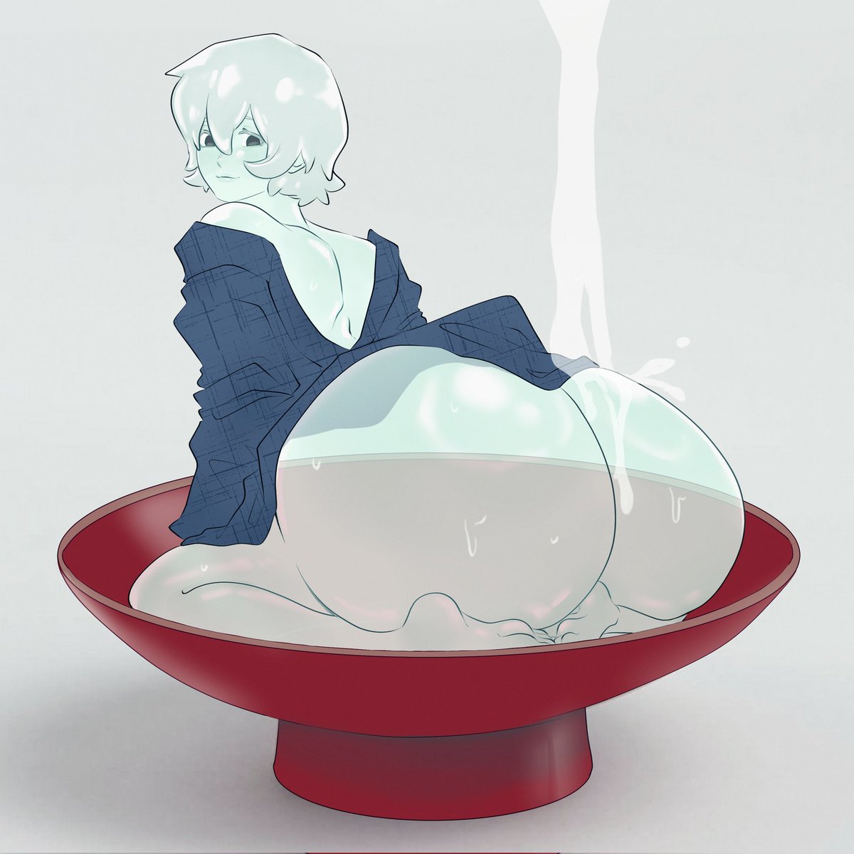 Introducing Slime Kuro’s newest creation — Slime Sake! A smooth, luminous drink that flows with flavor!!✨”
Absolutely fantastic job by <a href="/Mintmaru24/">MINT 🌱🔞COMM OPEN !</a> ^-^
