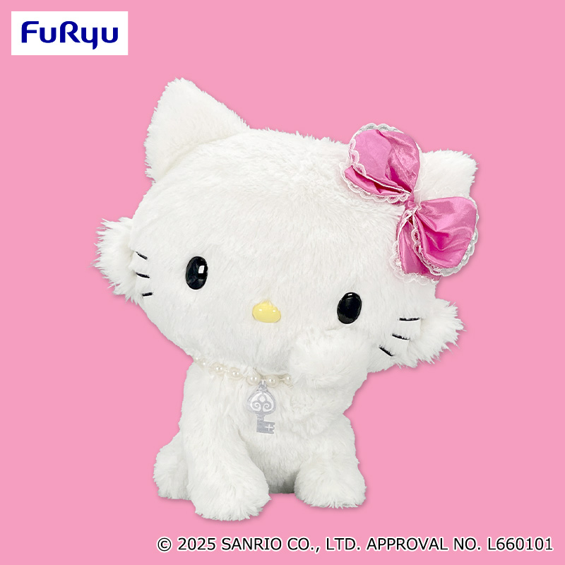 チャーミーキティ✖️白雪姫/コラボ/ぬいぐるみ/ジュエリークリア　希少 景品情報】 #チャーミ―キティ 毛づくろいBIGぬいぐるみが 11月12日
