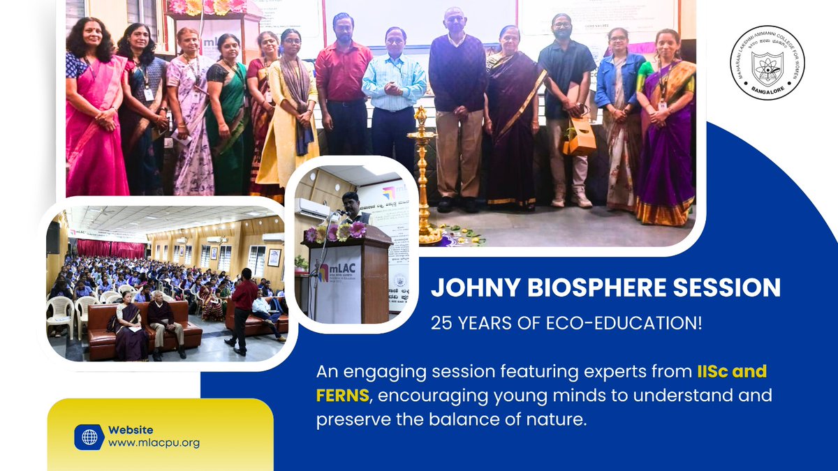 mLAC1972's tweet image. Celebrating 25 years of eco-awareness with the Johny Biosphere Session 🌿
An inspiring interaction with experts from IISc and FERNS, guiding students to nurture and protect our planet. 💚

#mLAC #EcoEducation #JohnyBiosphereSession #Sustainability #EnvironmentalAwareness #IISc
