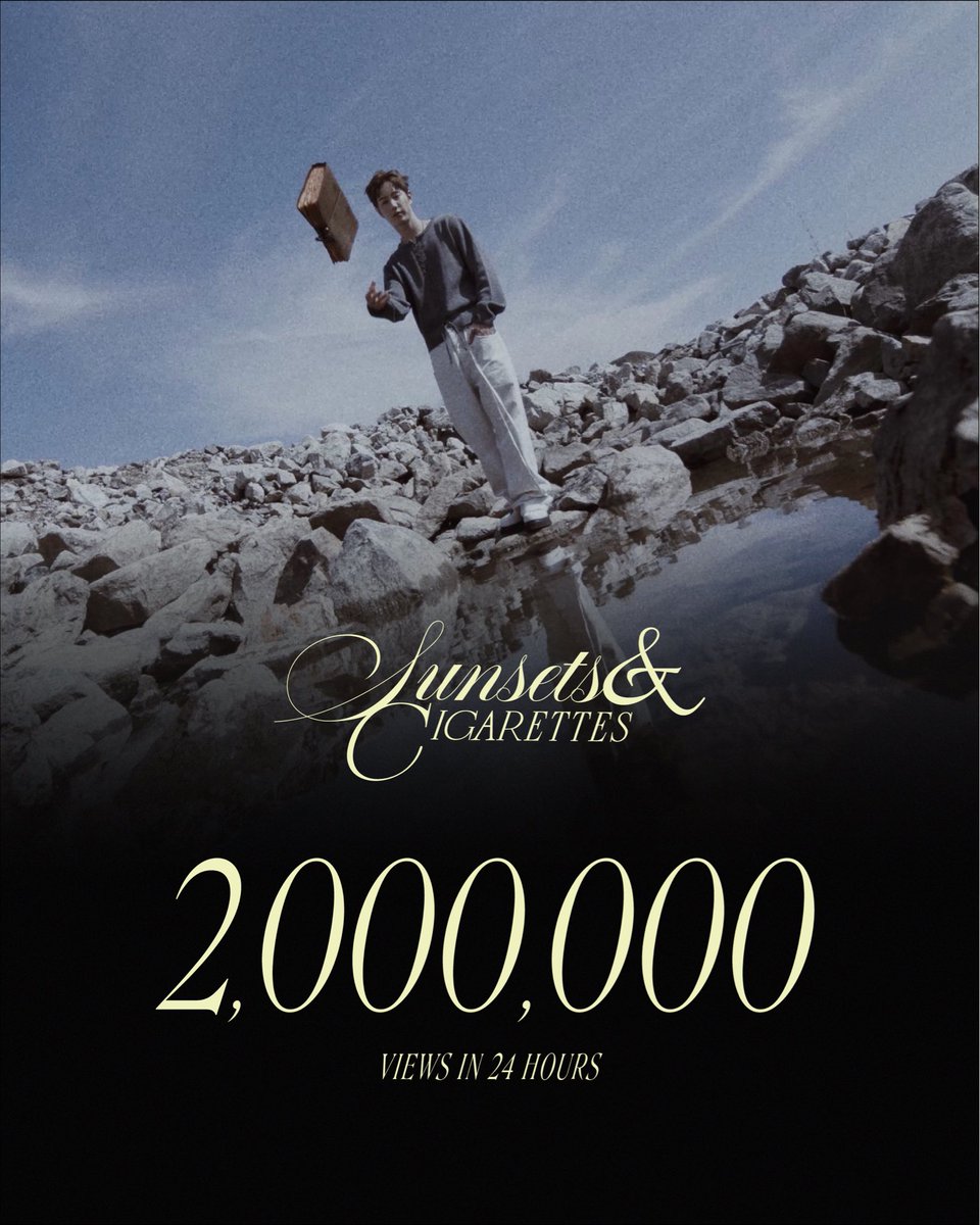 Sunsets &amp; Cigarettes 
2M VIEWS IN 24HOURS 🦋🌅 

Official Music Video 
🔗 youtu.be/fDMFONaXAso?si…

#MarkTuan 
#Silhouette 
#SunsetsandCigarettes