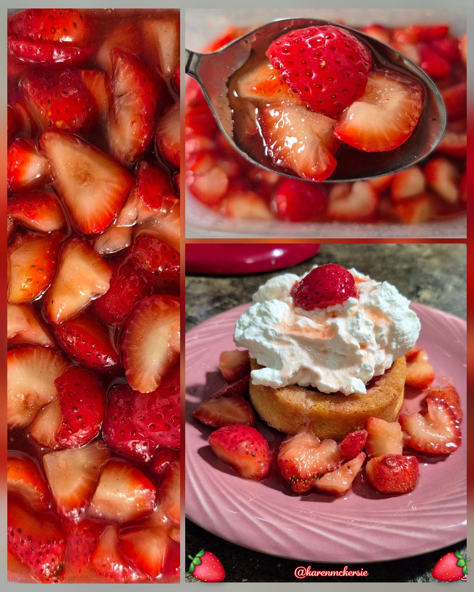 karenmckersie's tweet image. 😋🍓 My little Strawberry Shortcakes are ready and so delicious! 😋🍓🍰 #strawberryshortcake #strawberries #dessert