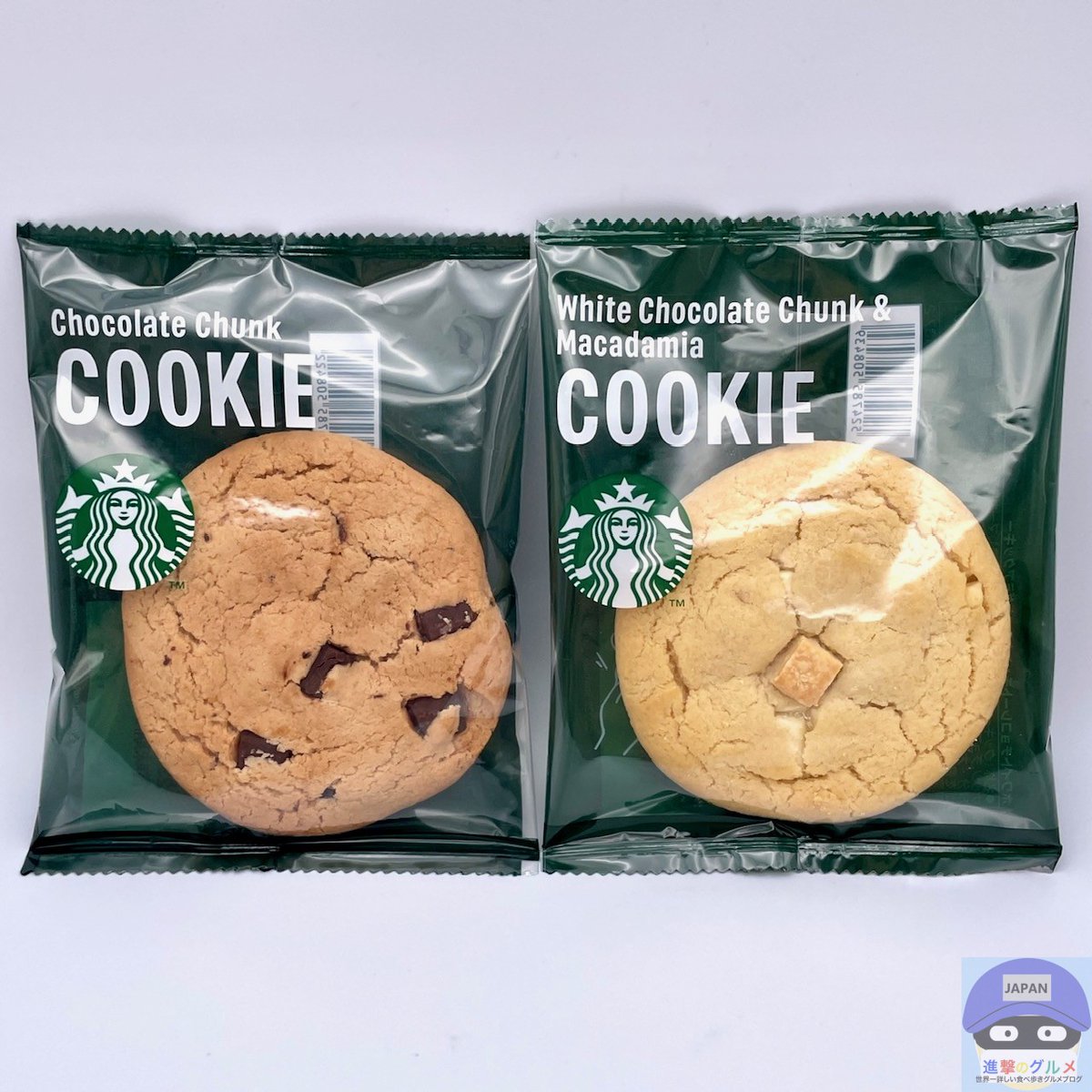 チョコレートチャンククッキー」「ホワイトチョコレートチャンク
