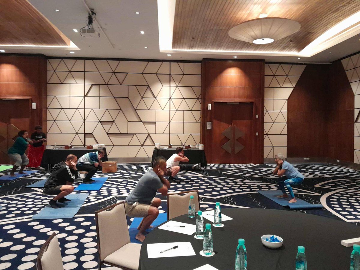 🧘‍♀️ <a href="/iccr_suva/">ICCR in Suva</a> and <a href="/HCI_Suva/">India in Fiji</a>, in collaboration with the Fiji Oral Health Association, conducted a rejuvenating Yoga Session led by Ms. Rambha Maharaj, Local Yoga Teacher, at the Fiji Girmit Centre, Lautoka, held at Crowne Plaza, Nadi — promoting harmony, health, and holistic