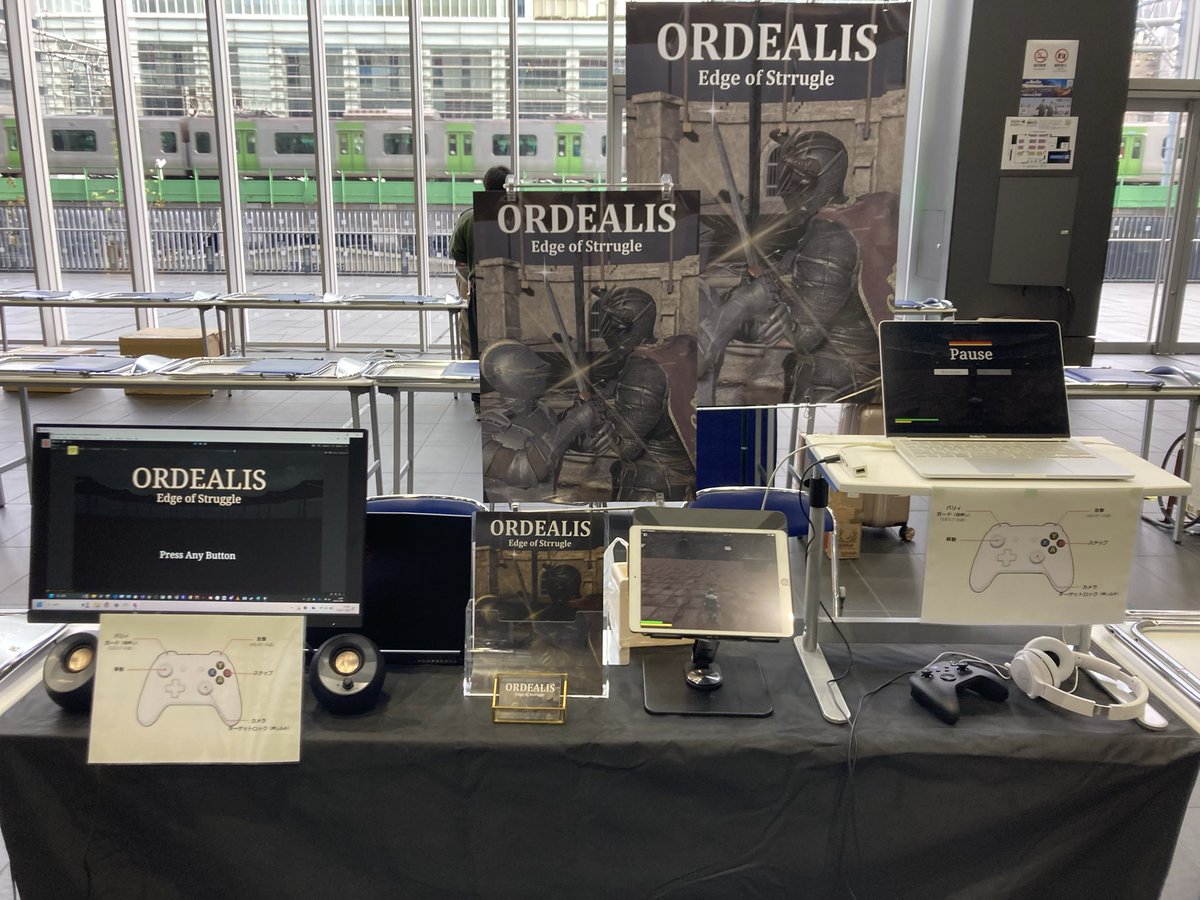 Masuo_3920's tweet photo. #デジゲー博
明日 11/9(日) D-21ab でSEKIRO 風パリィゲーム “ORDEALIS” を展示します！

高難易度ゲーム、パリィゲーム好きな方はぜひお越しください！ https://t.co/4YtE2QglQe