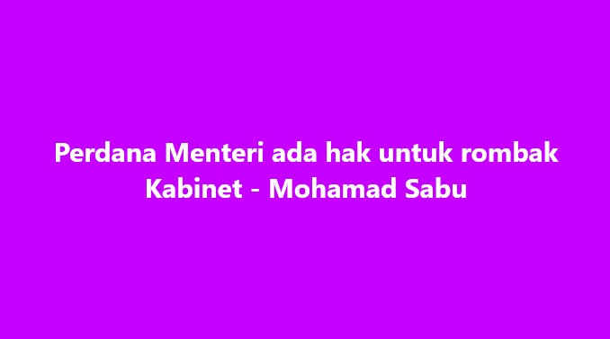 SinarOnline's tweet photo. Perdana Menteri ada hak untuk rombak Kabinet - Mohamad Sabu

#SinarHarian #rombak #Kabinet #MohamadSabu