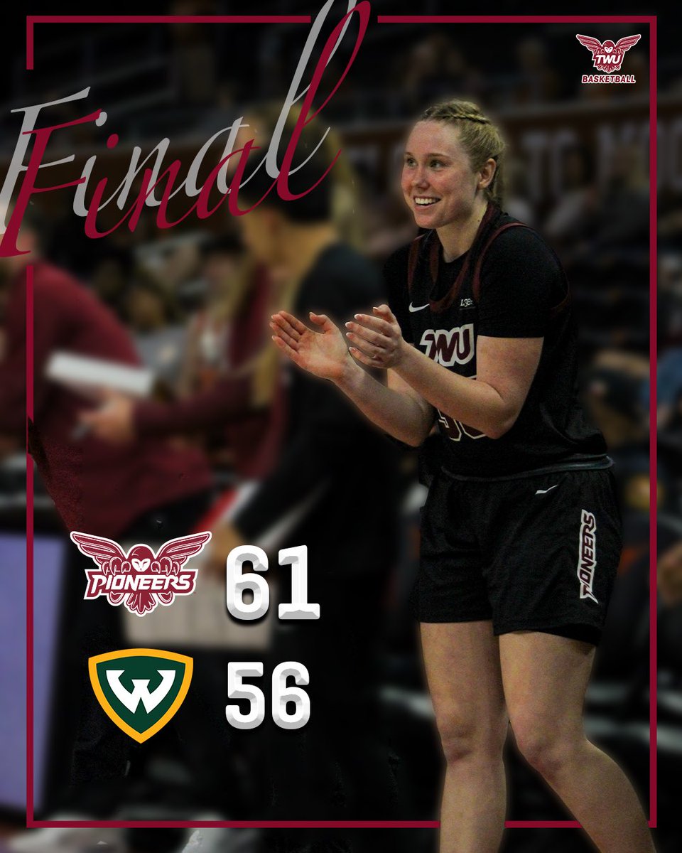 𝘽𝙄𝙂 𝙎𝙈𝙄𝙇𝙀𝙎 𝙁𝙊𝙍 𝘽𝙄𝙂 𝘿𝙐𝘽𝙎 🎉

We love starting off the season with a home win! 

Madi Lumsden: 19 pts, 4 rebs, 1 stl 
Averee Kleinhans: 11 pts, 3 rebs, 1 blk
Kayla Glover: 10 pts, 3 stls, 3 asts 

#PioneerProud | #ROCK