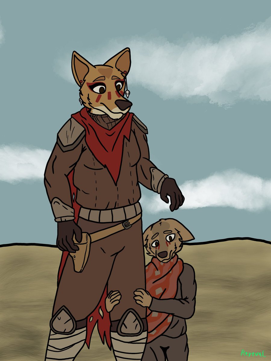 I finally made art of #LaikaAgedThroughBlood !!
I love this game, I’ve been meaning to draw this for a year now 😅